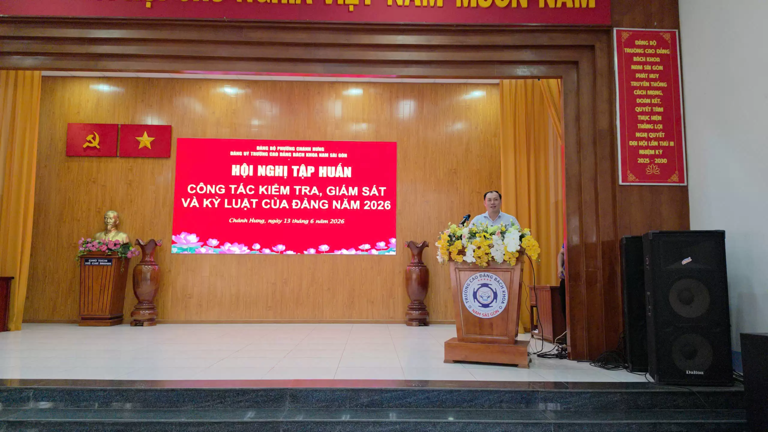 Đảng bộ Trường Cao đẳng Bách khoa Nam Sài Gòn: Tập huấn chuyên đề cập nhật các quy định mới về công tác kiểm tra, giám sát của Đảng